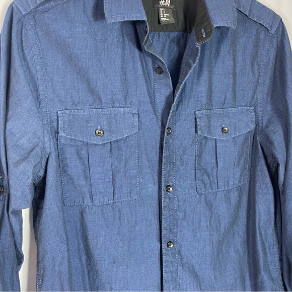 H&M Long Sleeve Button Up Shirt - Picture 2 of 4